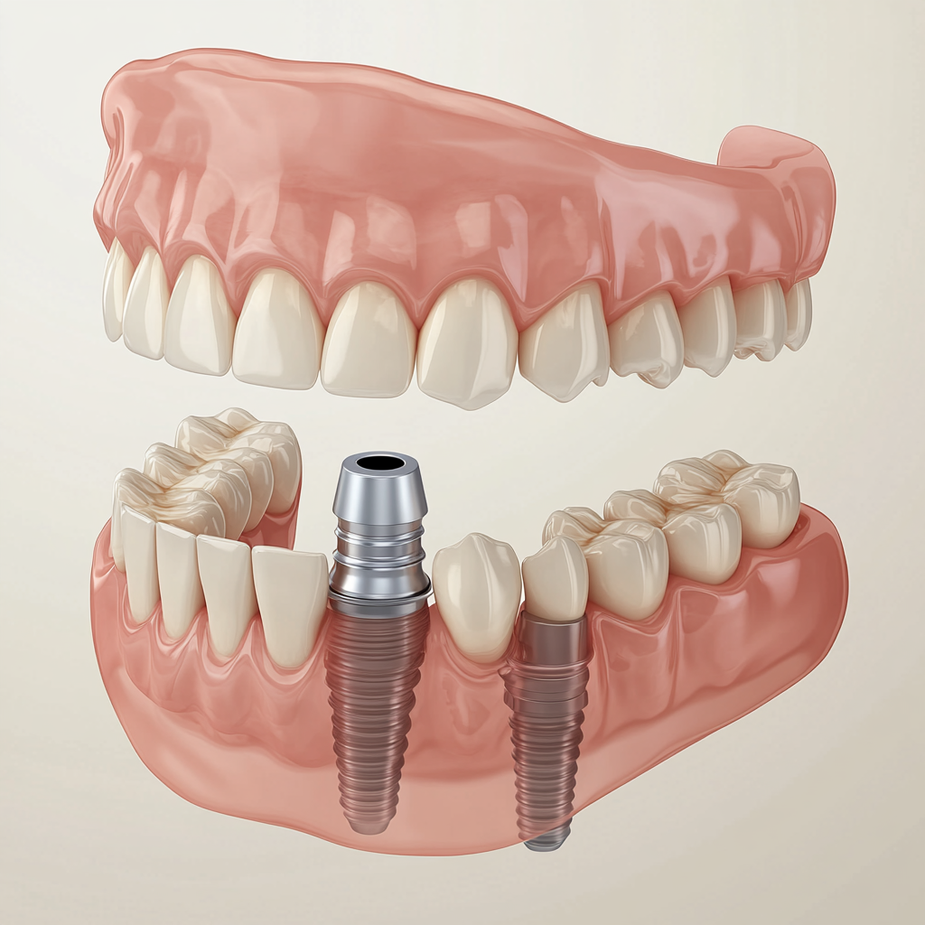Comment fonctionne une prothèse dentaire sur deux implants