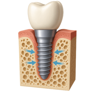 Pose d'un implant dentaire